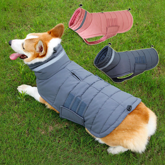 New Winter Dog Coat Waterproof Pet Clothes For Medum Large Dogs Warm Thicken Dog Vest