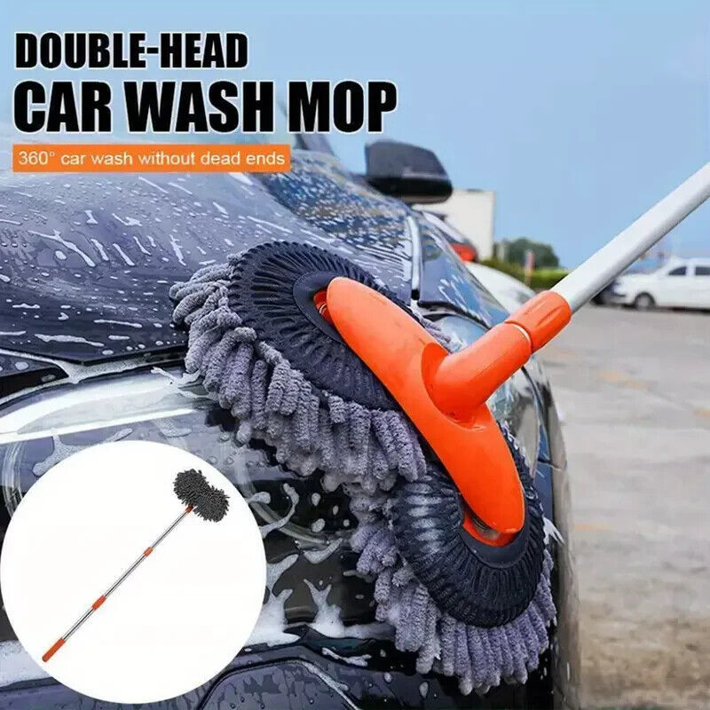 Microfiber Mop Wash Kit Telescopic Car Cleaning Brush