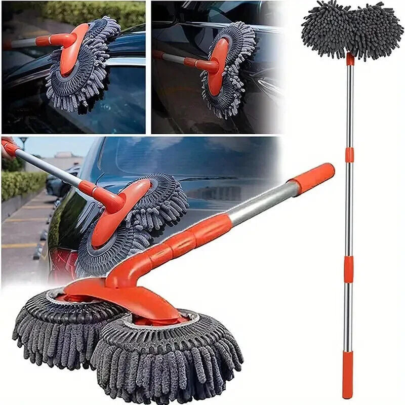 Microfiber Mop Wash Kit Telescopic Car Cleaning Brush