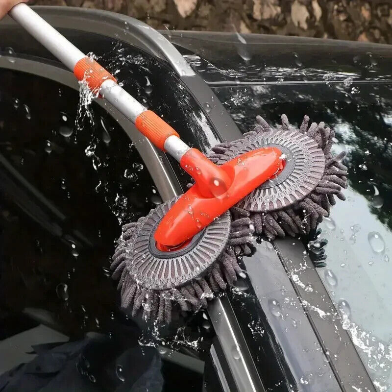 Microfiber Mop Wash Kit Telescopic Car Cleaning Brush