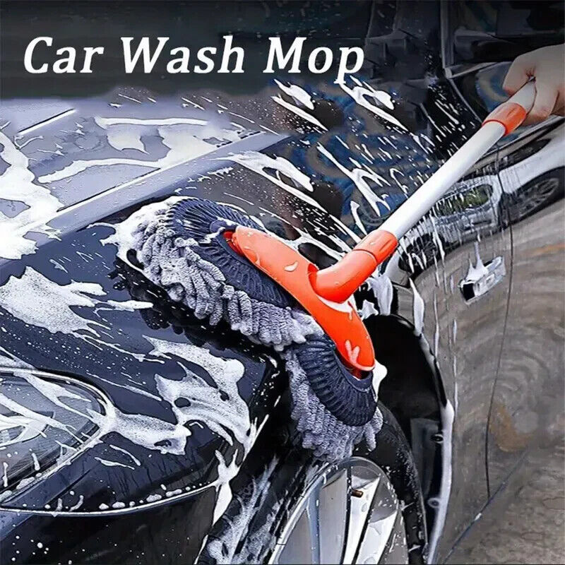 Microfiber Mop Wash Kit Telescopic Car Cleaning Brush