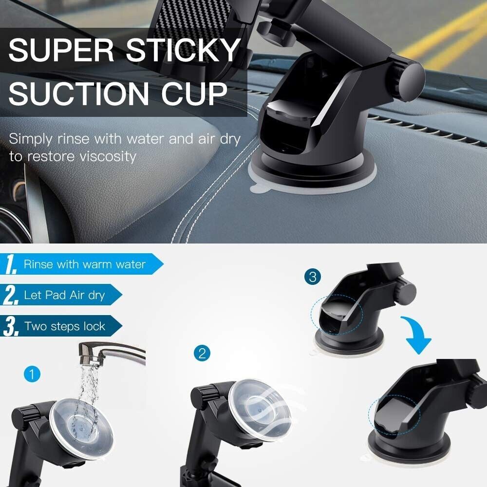 Universal Car Mobile Phone Holder Windscreen Dashboard GPS Stand Cradle UK